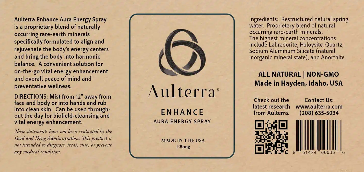 Aulterra Enhance Aura Energy Spray