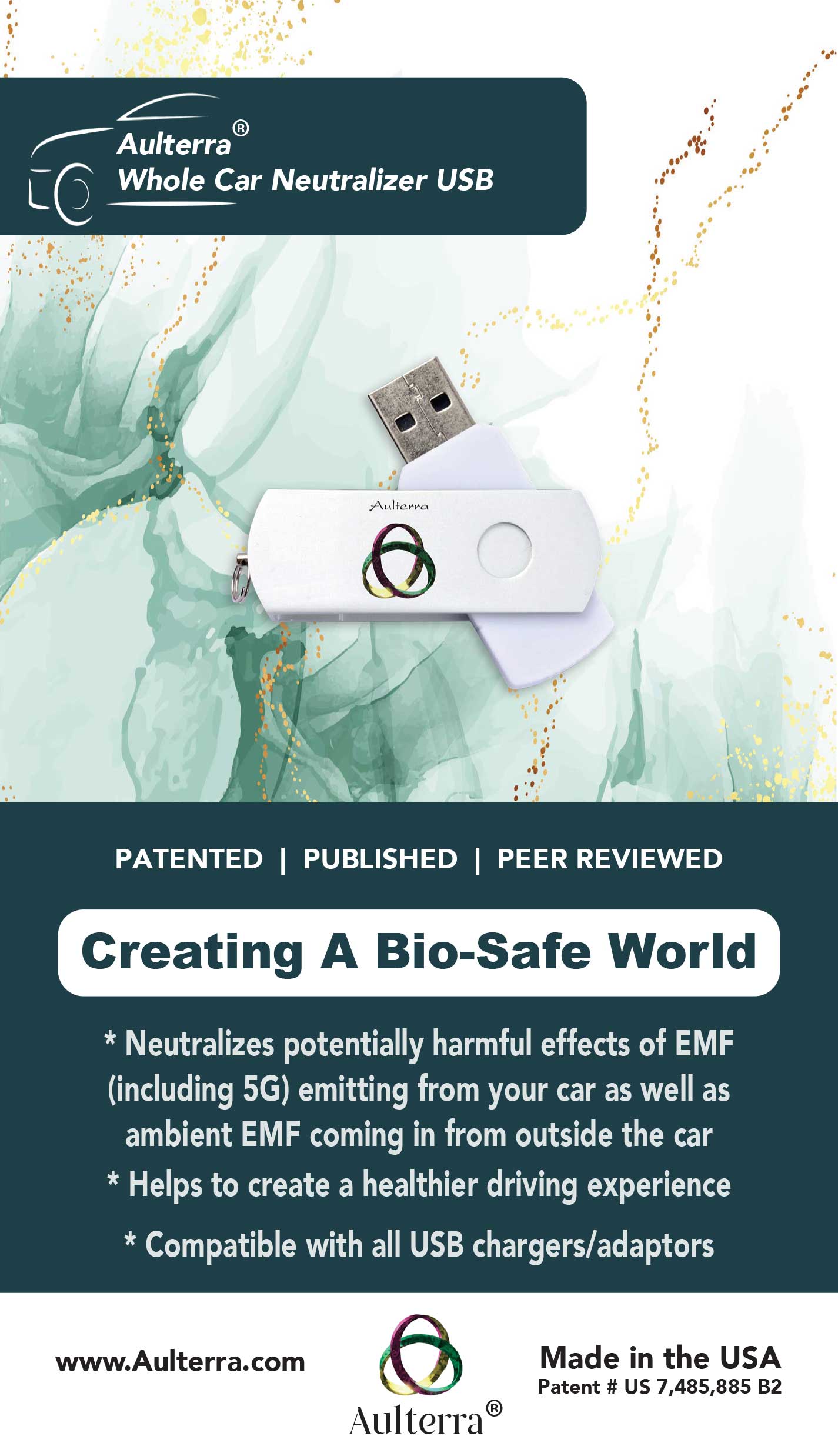 Aulterra® Family Pack 5G EMF Protection with Whole-House USB